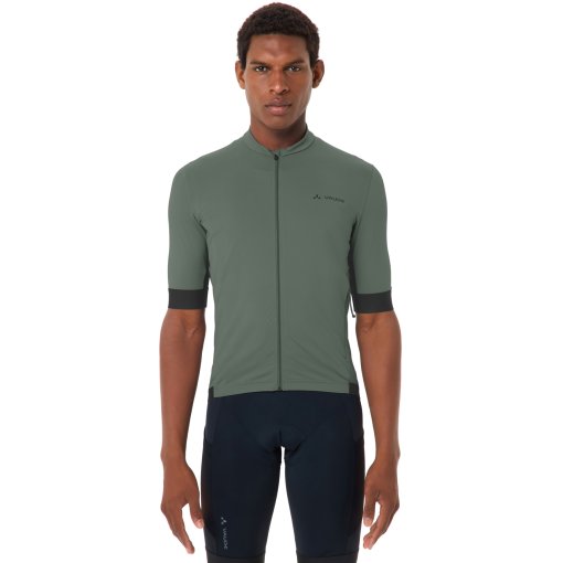 Productfoto van Vaude Kuro Full-Zip II Fietsshirt met Korte Mouwen Heren - agave