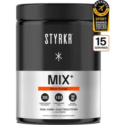Productfoto van Styrkr MIX+ Dual-Carb &amp; Electrolyte Mix - Drankpoeder - 555g