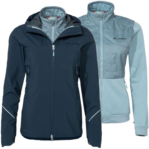 Immagine prodotto da Vaude 3 in 1 Giacca Donna - Yaras - dark sea/blue
