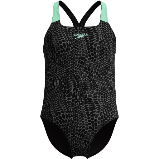 Produktbild von Speedo Digital Allover Powerback Badeanzug Mädchen - alfalfa green
