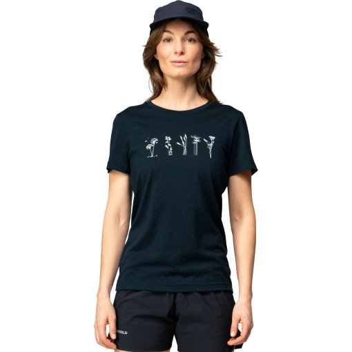 Foto de Devold Camiseta Mujer - Classic Flowers - 284A Ink