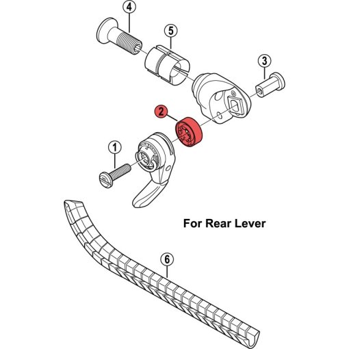 Photo produit de Shimano Lever Boss Cover left for Dura Ace SL-BS78 - Y6J601000