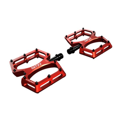Foto de Tatze Pedales de Plataforma - CONTACT CNC Large - rojo