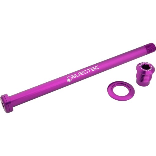 Foto de Burgtec Eje pasante - Trasero | 12x148mm Boost | M12x1 | 184mm | para Orbea - purple rain
