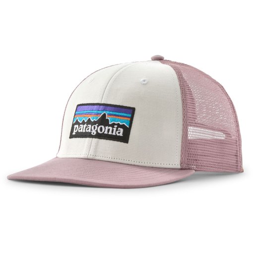 Photo produit de Patagonia Casquette - P-6 Logo Trucker - White w/Quiet Violet