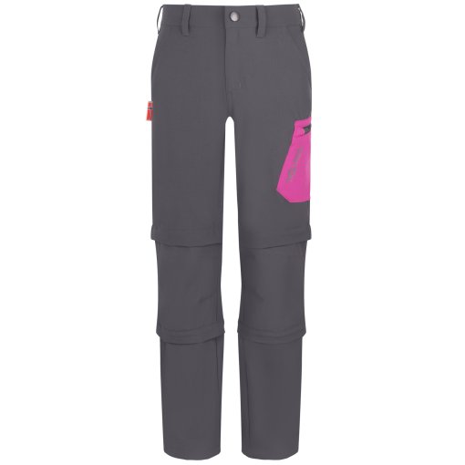 Produktbild von Trollkids Preikestolen Doppel-Zip-Off Hose Kinder - Graphite/Fresh Berry
