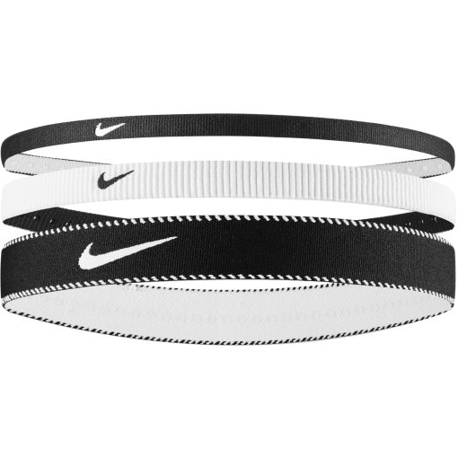 Productfoto van Nike Flex Classic Mixed Width Hoofdbanden - 3 Pack - black/white/black 036