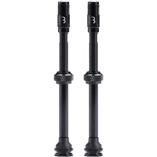 Photo produit de BBB Cycling CoreCap AL Valve BTI-166 Valves tubeless - noir | 80 mm | 2 pièces