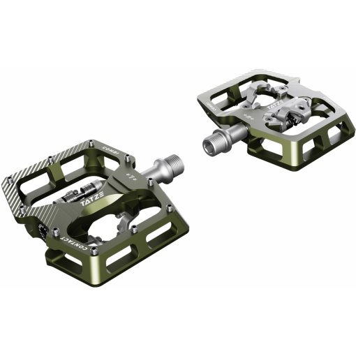 Photo produit de Tatze Pédales Hybrides - CONTACT Combi - moss green