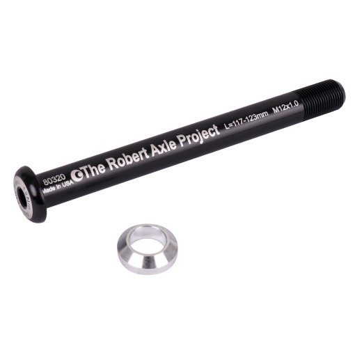 Foto de The Robert Axle Project Eje Pasante para la Rueda Delantera - Lightning - 12x100mm - M12x1.0 - 117/123mm - LIG506