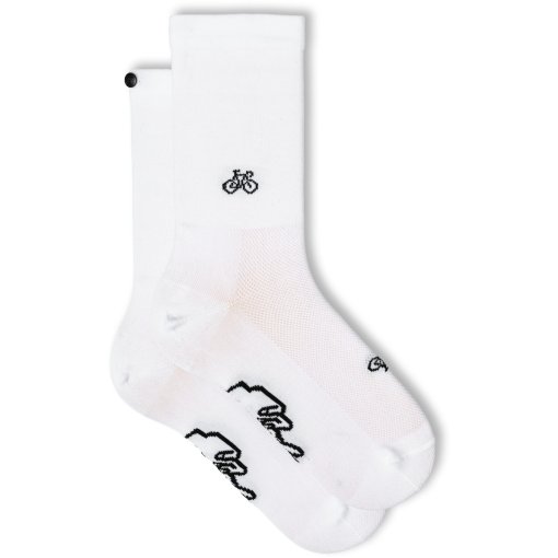 Foto de FINGERSCROSSED Calcetines Ciclismo - Classic Rituals - Bicycle - White