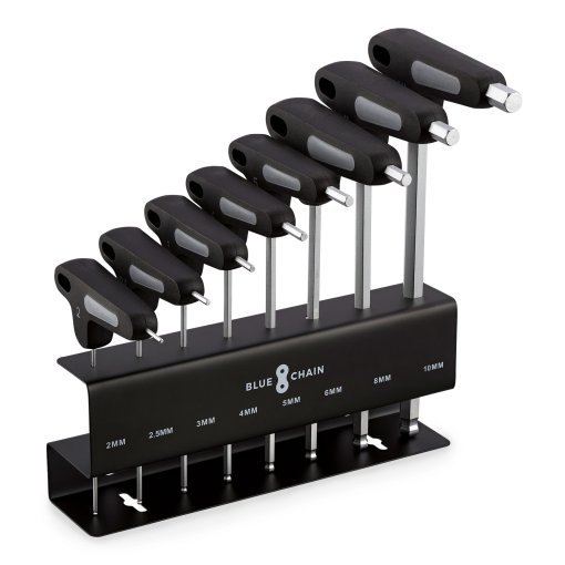 Immagine prodotto da BLUECHAIN Set di Chiavi Brugola con Impugnatura a T 8-Pezzi (2-10 mm)