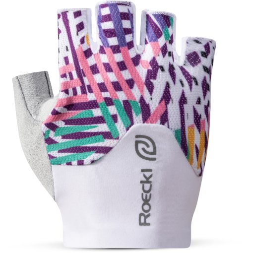 Photo produit de Roeckl Sports Gants Vélo Femme - Deleni 2 - white/multicolor 1099