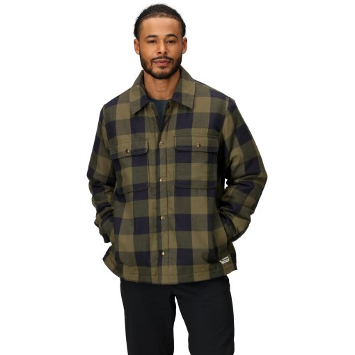 Foto de Marmot Chaqueta Camisa de Franela Hombre - Ridgefield Sherpa - nori/negro