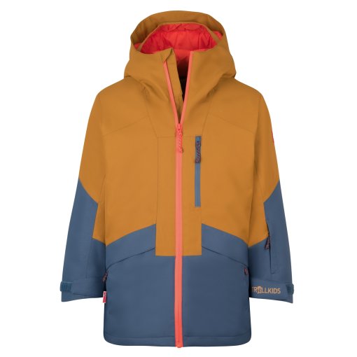 Foto de Trollkids Chaqueta Niño - Kongsberg - Bronze/Mystic Blue/Flame Orange