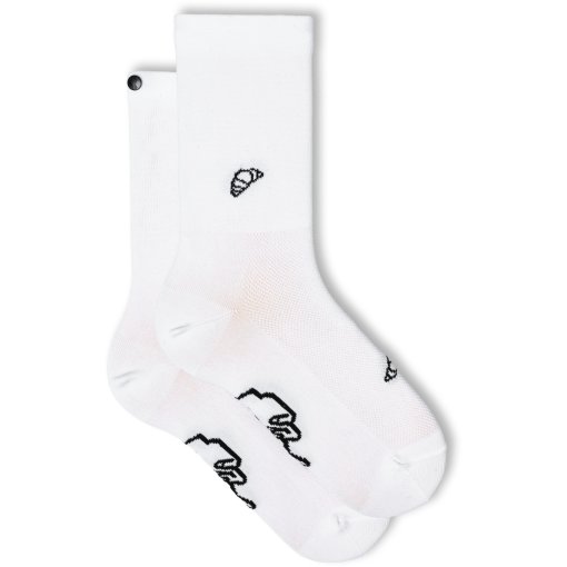 Picture of FINGERSCROSSED Classic Rituals Cycling Socks - Croissant - White