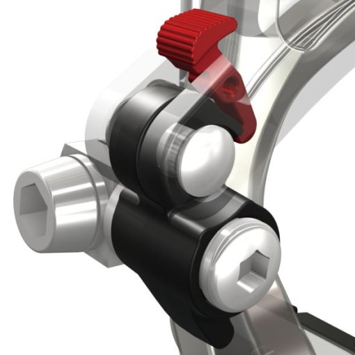 Tektro RL 721 - Paire De Leviers De Frein Vélo - Aluminium Forgé - Réglage Portée Et Ressort - Style Pince à Charnière - Noir