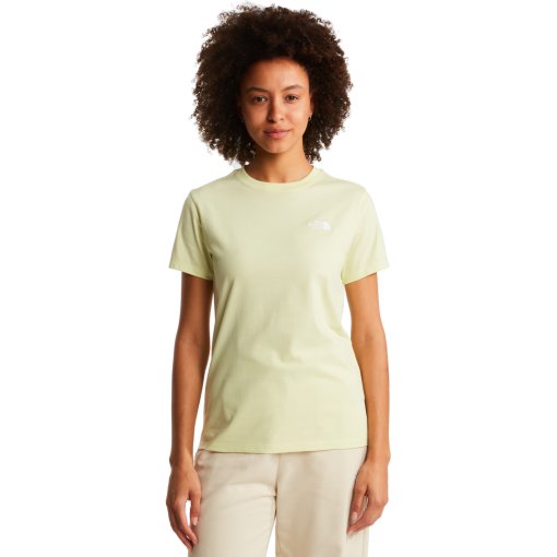 Kuva tuotteesta The North Face Evolution Simple Dome Slim T-paita naisille - Lemon Mist