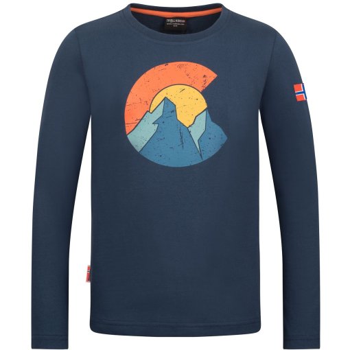Photo produit de Trollkids Halsafjord GOTS T-shirts à manches longues pour enfants - Navy