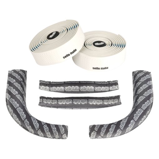 Foto de Selle Italia Shock Absorber Kit - Cinta Manillar + Bar Pad - blanco