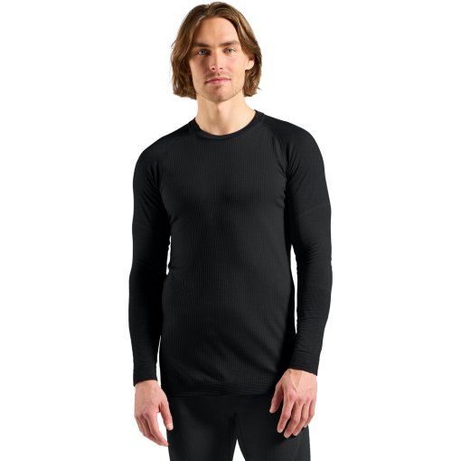 Foto de Odlo Camiseta Interior Manga Larga Hombre - Seamless Performance Wool Crewneck - negro