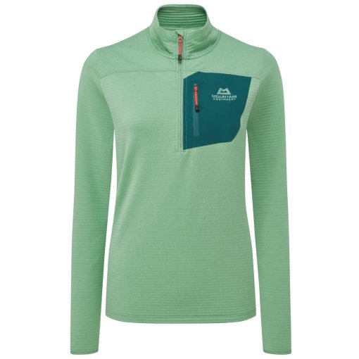 Immagine prodotto da Mountain Equipment Maglia a Maniche Lunghe Donna - Lumiko Zip T ME-005369 - lichen green/d teal