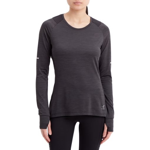 Foto de ENERGETICS Camiseta de manga larga Mujer - Evii - melange/negro/negro