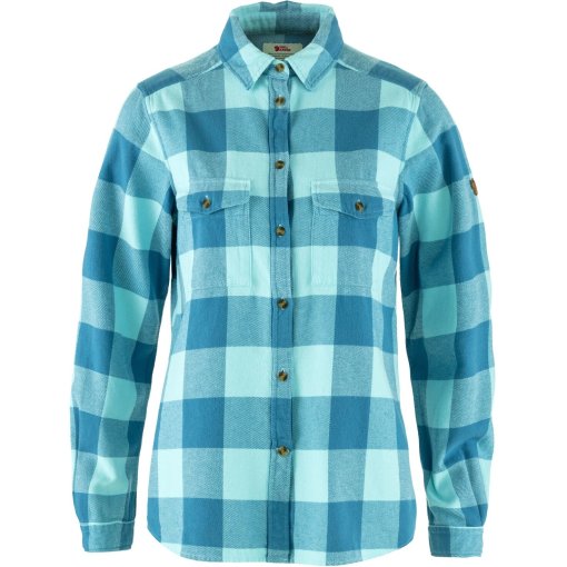 Foto de Fjällräven Camisa de Franela Mujer - Övik Heavy - dawn blue-breeze blue