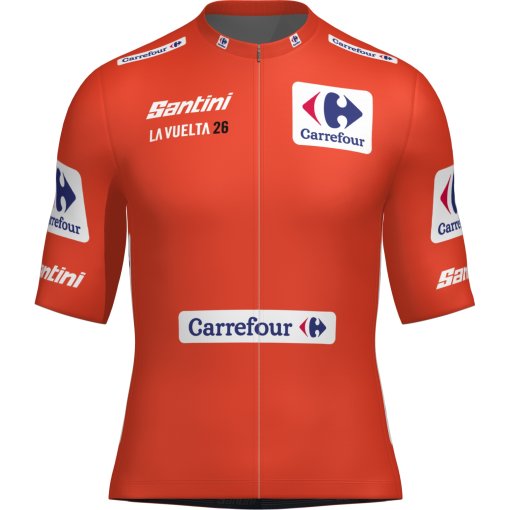 Photo produit de Santini La Vuelta Red Maillot à manches courtes pour hommes RE97175C26LVLDER - red RS