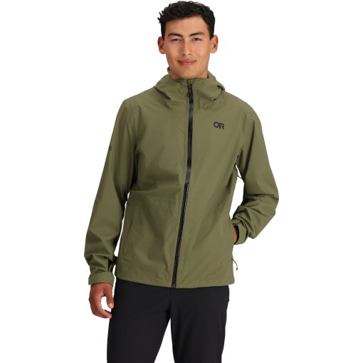 Photo produit de Outdoor Research Veste Imperméable Extensible Homme - Stratoburst - ranger green