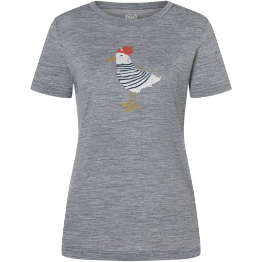 Image de SUPER.NATURAL Johnny t-shirt femme - Cashmere Grey Melange/Various