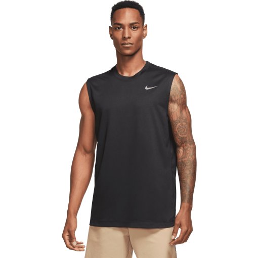 Productfoto van Nike Dri-FIT Legend Top Heren zonder mouwen - black/matte silver DX0991-010