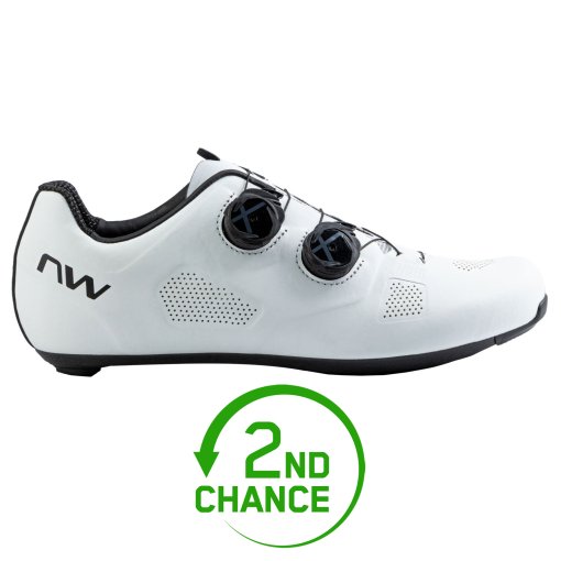 Produktbild von Northwave Revolution Rennradschuhe Herren - Breit - weiß/schwarz 51 - B-Ware