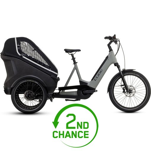 Produktbild von CUBE TRIKE FAMILY HYBRID 1500 - Elektro Lastenrad - 2026 - swampgrey / reflex - B-Ware