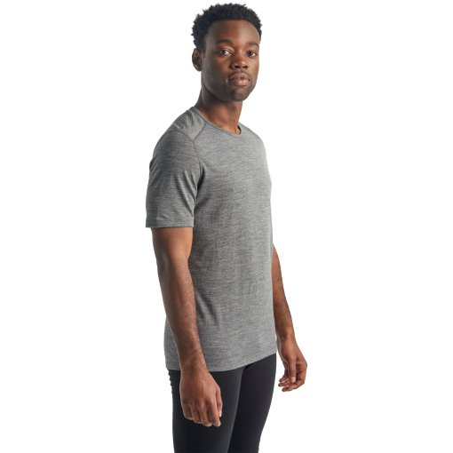 Foto de Icebreaker Camiseta Interior Hombre - Merino 200 Oasis Crewe - Gritstone HTHR