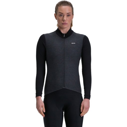 Produktbild von Santini Pure Langarmtrikot Damen 4W216175PURE - schwarz NE