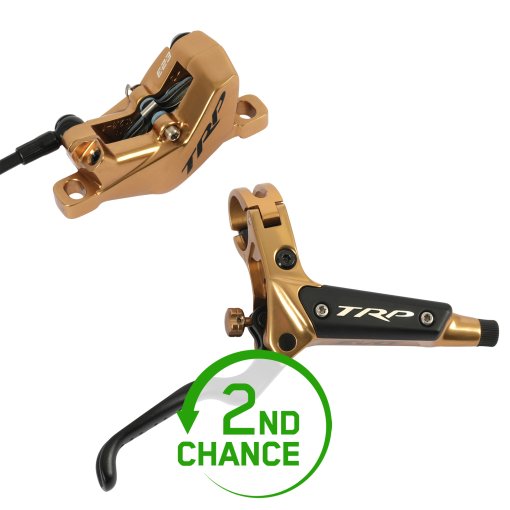 Produktbild von TRP DH-R EVO HD-M846 Hydraulische Scheibenbremse - Hinterrad - gold - - Bremsleitung gekürzt auf 900mm - B-Ware