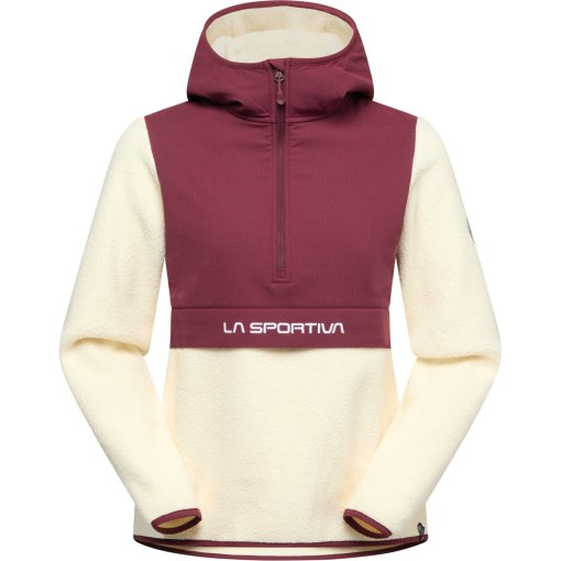 Foto de La Sportiva Sudadera con Capucha Mujer - Guidance Sherpa - Chalk/Redwood