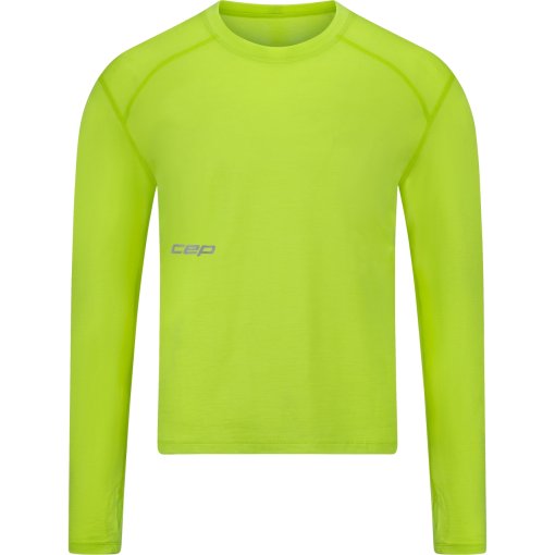 Foto de CEP Camiseta de Manga Larga Hombre - Core Run Merino - lime