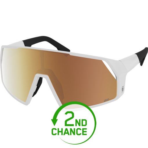 Pro Shield Light Sensitive Sonnenbrille - white matt - AMP LS gold chrome S1-3 - B-Ware
