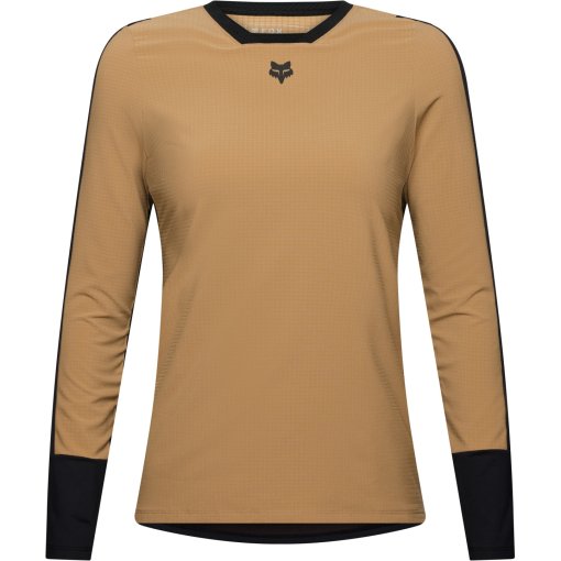 Slika izdelka FOX Defend Thermal Ženska trikotna majica z dolgimi rokavi za MTB kolesarjenje - brown sugar