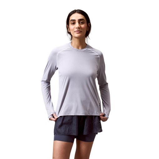 Picture of Endura AllTrack Rout Long Sleeve Tech Tee Women - aluminium