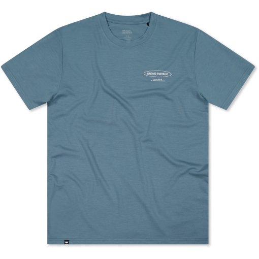 Photo produit de Mons Royale T-Shirt Homme - Icon Merino Classic - goblin blue