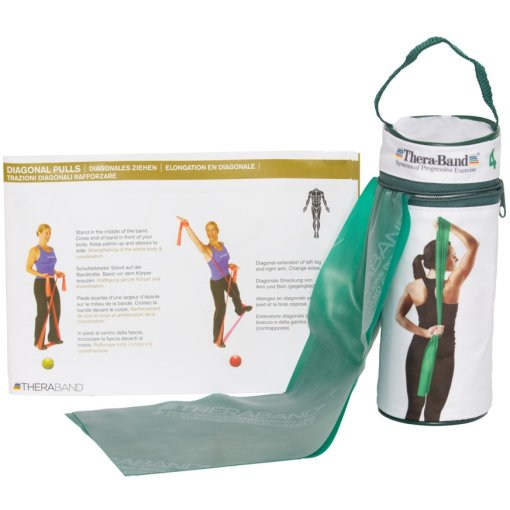 Foto de TheraBand Banda para ejercicios Physioband 2,5m - verde - fuerte