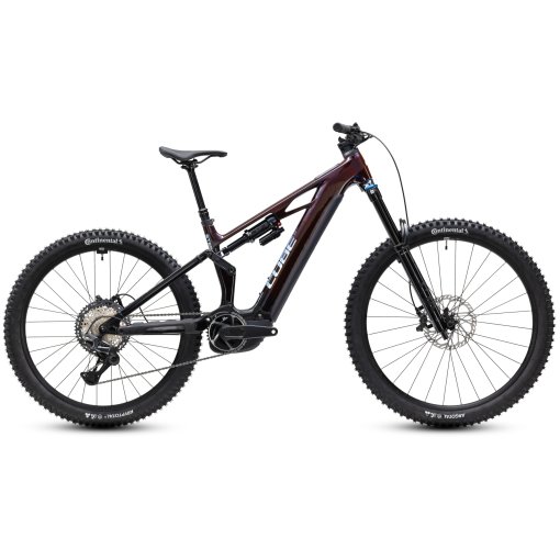 Picture of CUBE STEREO HYBRID ONE77 HPC SLX 800 - Carbon Electric Mountainbike - 2027 - S - liquidred / black