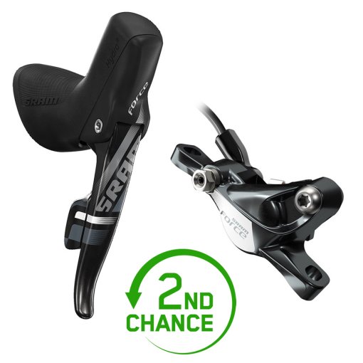 Produktbild von SRAM Force 22 / 1 / CX1 DoubleTap Brems-/Schalthebel + Hydraulische Scheibenbremse - Postmount - rechts | 11-fach - schwarz/grau - gekürzt auf 1400mm - B-Ware