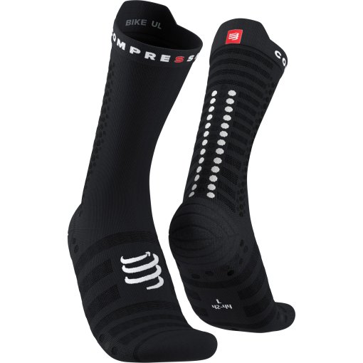 Produktbild von Compressport Pro Racing Kompressionssocken v4.0 Ultralight Bike - schwarz/weiß