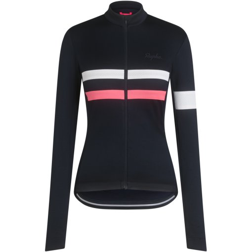 Immagine prodotto da Rapha Maglia a Maniche Lunghe Donna - Brevet - dark navy/hi-vis pink