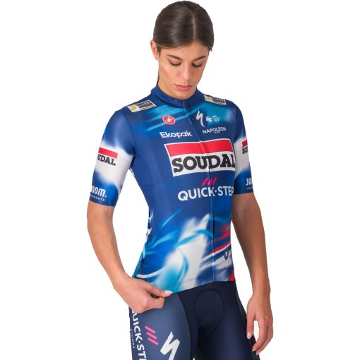 Produktbild von Castelli Competizione 3 Kurzarmtrikot Team Soudal Quick-Step Damen - blue/red 150
