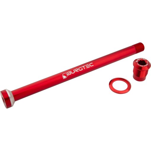Picture of Burgtec Thru Axle - Rear | 12x148mm Boost | M12x1 | 172.5mm | for YT - race red